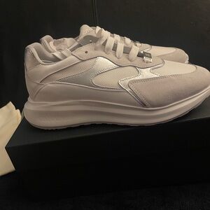 ROBERTO CAVALLI Laced Sneakers w/ Mixed Inserts Women Size 1O- Men 8.5 NWB W/COA